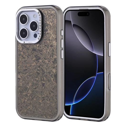 Apple iPhone 16 Pro Case Stone Design Zore Door Cover Black 