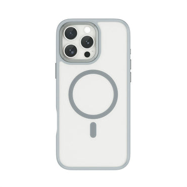 Apple iPhone 16 Pro Case Wiwu FGG-012 ArmorPro Series M-safe Charging Feature Fingerprint-Proof Case Gray 