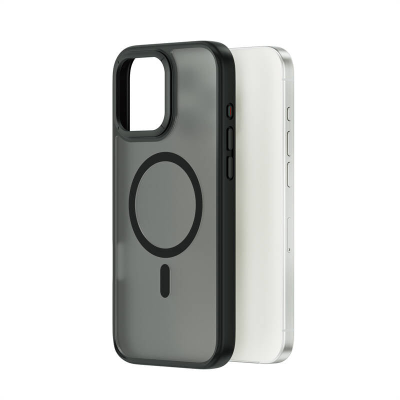Apple iPhone 16 Pro Case Wiwu FGG-012 ArmorPro Series M-safe Charging Feature Fingerprint-Proof Case Gray 