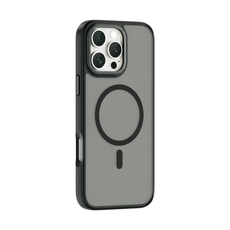 Apple iPhone 16 Pro Case Wiwu FGG-012 ArmorPro Series M-safe Charging Feature Fingerprint-Proof Case Gray 