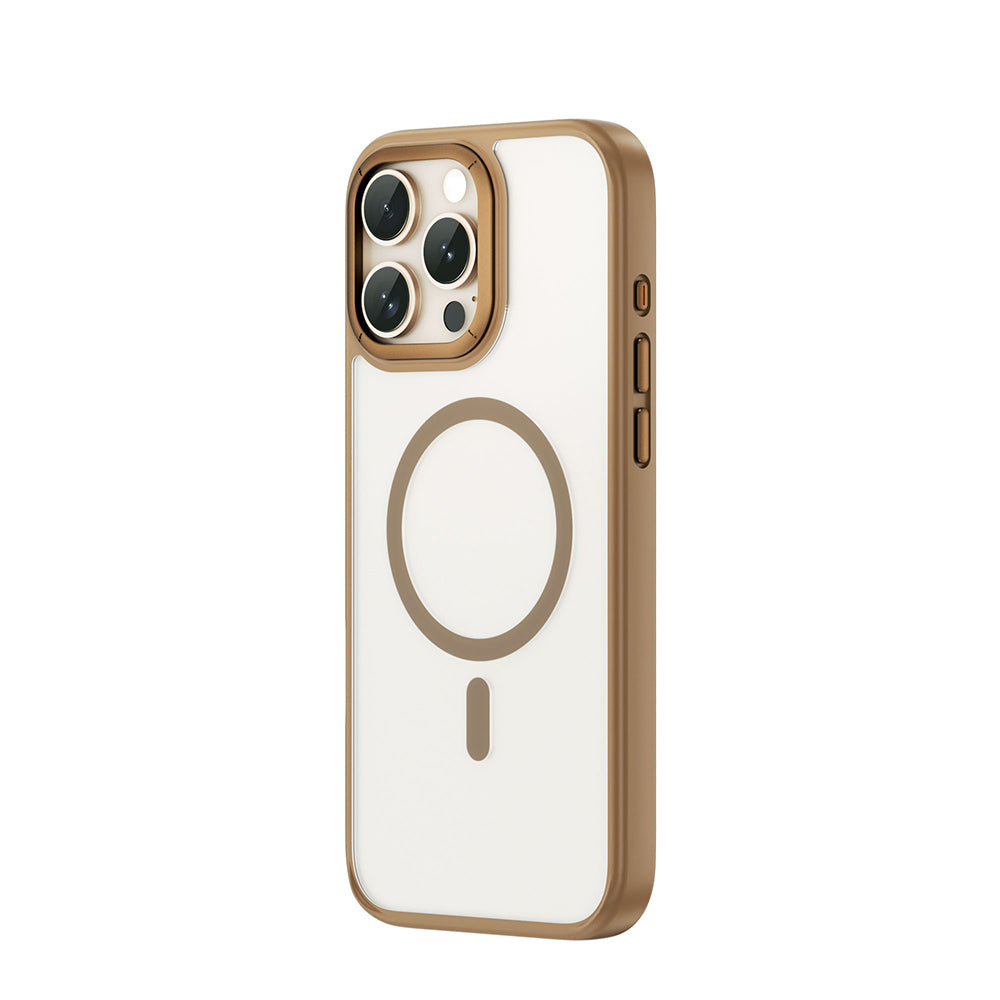 Apple iPhone 16 Pro Case Wiwu FGG-012 ArmorPro Series M-safe Charging Feature Fingerprint-Proof Case Gray 