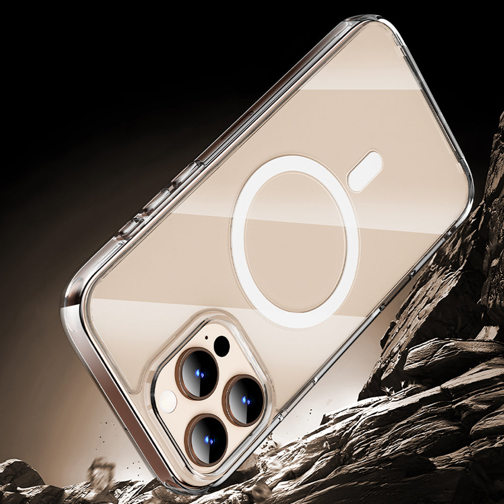 Apple iPhone 16 Pro Case Wiwu MCC-102 Magnetic Crystal Hard PC Cover Transparent 