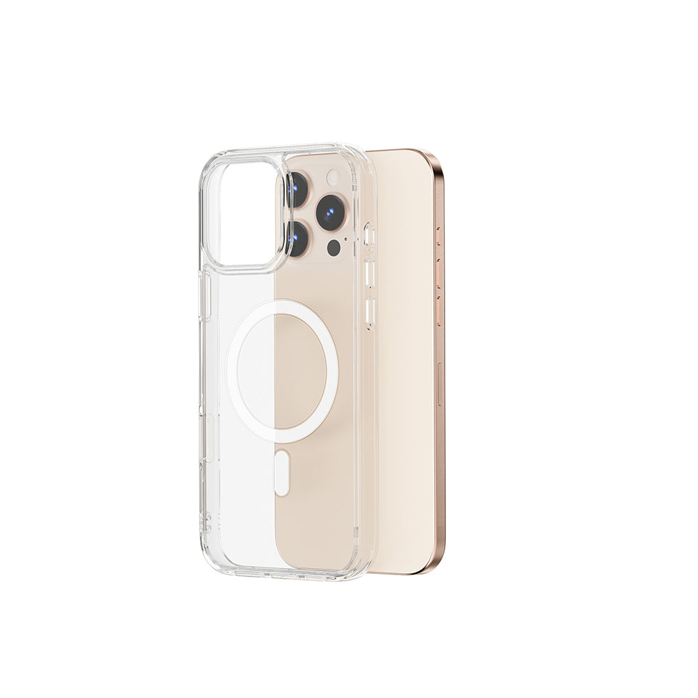 Apple iPhone 16 Pro Case Wiwu MCC-102 Magnetic Crystal Hard PC Cover Transparent 