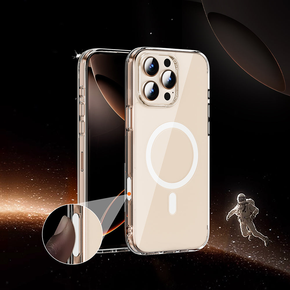 Apple iPhone 16 Pro Case Wiwu MCC-102 Magnetic Crystal Hard PC Cover Transparent 