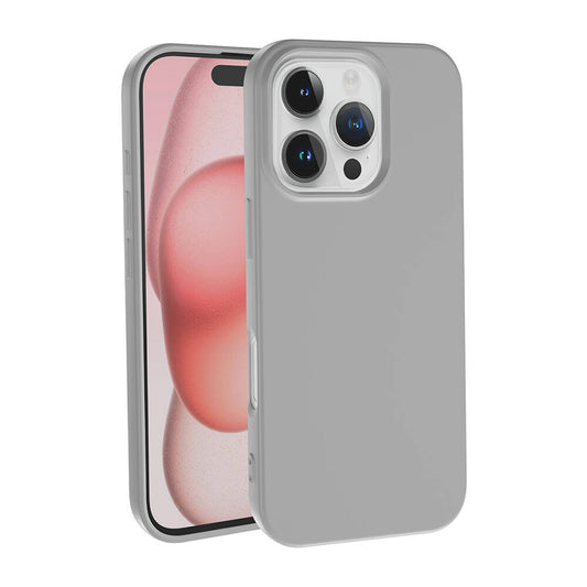Apple iPhone 16 Pro Case Zore LSR Launch Cover Silver