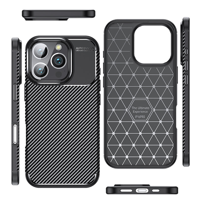 Apple iPhone 16 Pro Case Zore Negro Silicone Cover Black