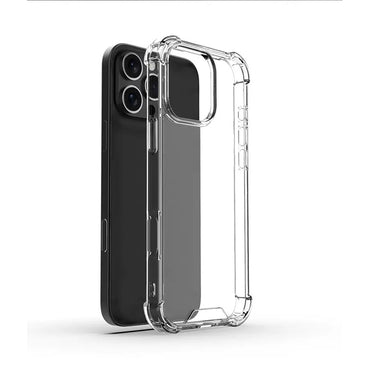 Apple iPhone 16 Pro Case Zore Nitro Anti Shock Silicone Transparent 