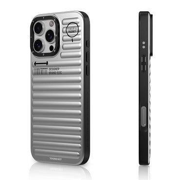 Apple iPhone 16 Pro M-safe Charging Case Matte Color Design Youngkit Original Series Cover Silver 