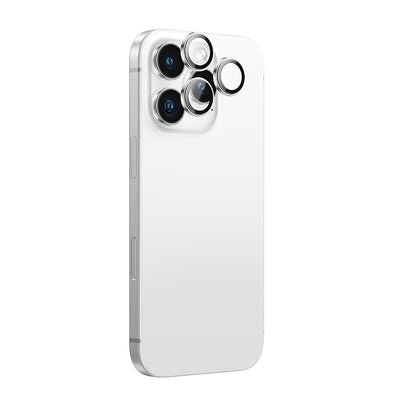 Apple iPhone 16 Pro Max Amazingthing Anti Reflective Kamera Lens Koruyucu + Kolay Uygulama Aparatlı Gümüş