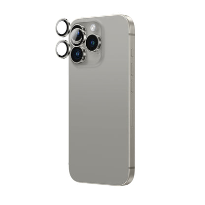 Apple iPhone 16 Pro Max Amazingthing Anti Reflective Kamera Lens Koruyucu + Kolay Uygulama Aparatlı Gümüş