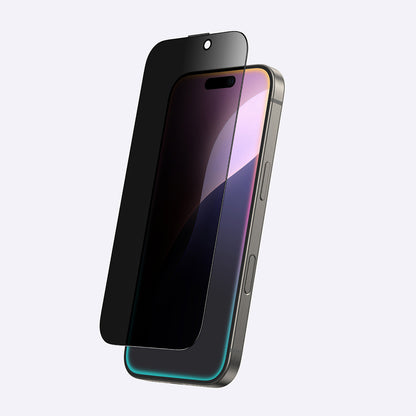 Apple iPhone 16 Pro Max Amazingthing Titan Privacy Parmak İzi Bırakmayan Temperli Cam Ekran Koruyucu Siyah