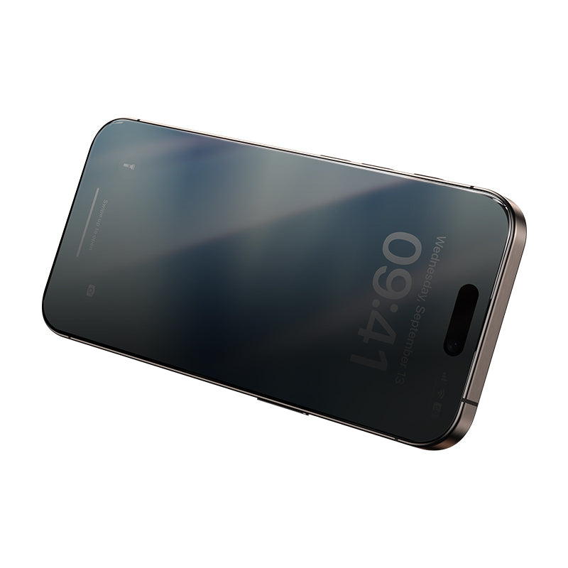 Apple iPhone 16 Pro Max Benks Ultra İnce Kenarlı Privacy Hayalet Ekran Koruyucu + Kolay Uygulama Aparatlı Siyah