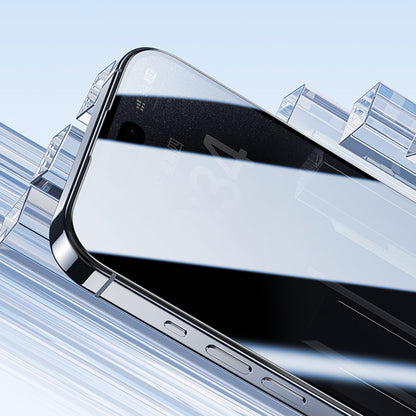 Apple iPhone 16 Pro Max Benks Ultra İnce Kenarlı Privacy Hayalet Ekran Koruyucu + Kolay Uygulama Aparatlı Siyah