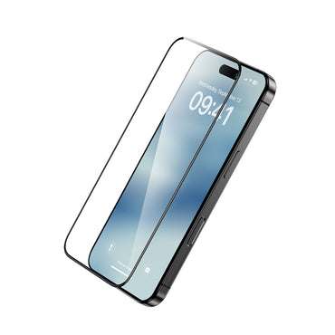 Apple iPhone 16 Pro Max Benks Ultra Shield 0.9mm Çerçeveli 0.3mm Ekran Koruyucu + Kolay Uygulama Aparatlı Siyah