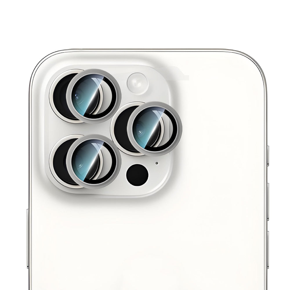 Apple iPhone 16 Pro Max CaseWorld Alloy Serisi Oleofobik Anti Reflective Kamera Lens Koruyucu Siyah