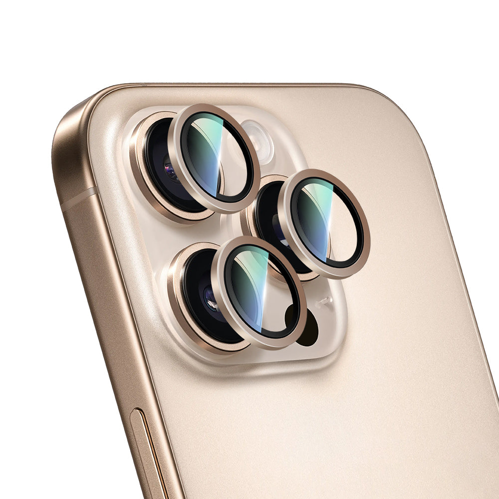Apple iPhone 16 Pro Max CaseWorld Alloy Two-Color Serisi Lens Koruyucu Gri