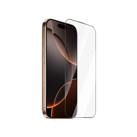 Apple iPhone 16 Pro Max CaseWorld Crystal Essence Serisi Safir Coating 0.15mm 3D&HD Temperli Cam Ekran Koruyucu Şeffaf