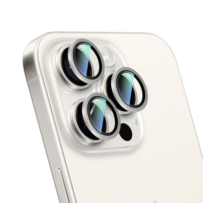 Apple iPhone 16 Pro Max CaseWorld Sapphire Serisi Anti Reflective Lens Koruyucu Gümüş