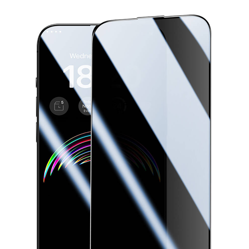 Apple iPhone 16 Pro Max Hidrofobik Ve Oleofobik Özellikli Benks Privacy Air Shield 0.4mm Ekran Koruyucu 10'lu Paket Şeffaf