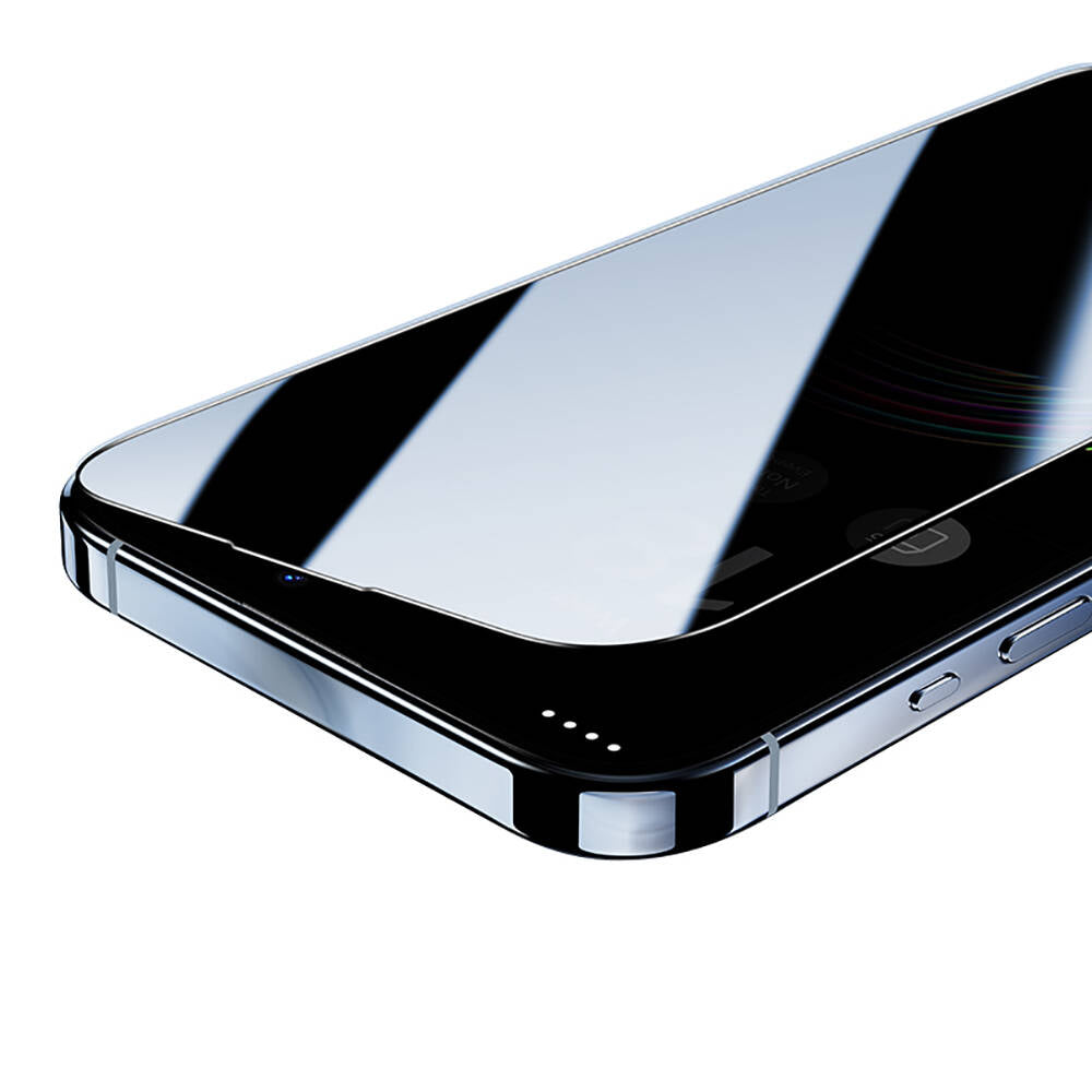 Apple iPhone 16 Pro Max Hidrofobik Ve Oleofobik Özellikli Benks Privacy Air Shield 0.4mm Ekran Koruyucu 10'lu Paket Şeffaf