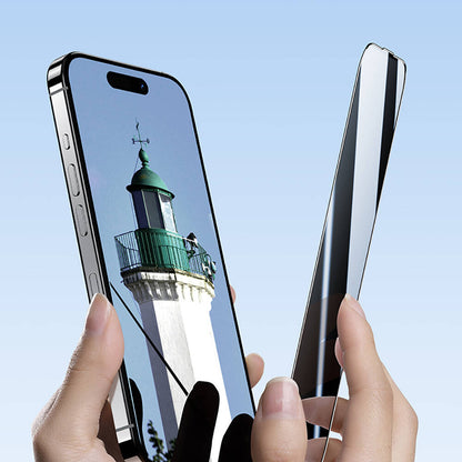 Apple iPhone 16 Pro Max Hidrofobik Ve Oleofobik Özellikli Benks Privacy Air Shield 0.4mm Ekran Koruyucu 10'lu Paket Şeffaf
