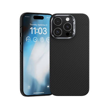 Apple iPhone 16 Pro Max Case Benks M-safe Charging Magnetic ArmorAir 600D Kevlar Fiber Cover Black