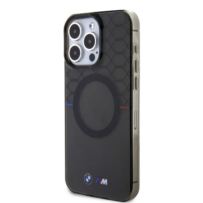 Apple iPhone 16 Pro Max Kılıf BMW Magsafe Şarj Özellikli Transparan M Dizayn Orjinal Lisanslı Kapak Gri