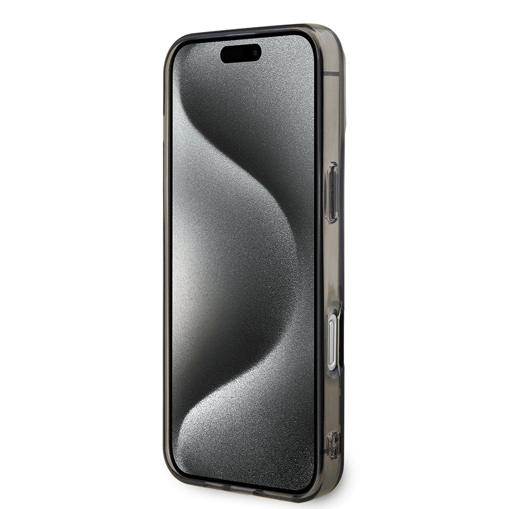 Apple iPhone 16 Pro Max Kılıf BMW Magsafe Şarj Özellikli Transparan M Dizayn Orjinal Lisanslı Kapak Gri