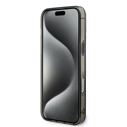 Apple iPhone 16 Pro Max Kılıf BMW Magsafe Şarj Özellikli Transparan M Dizayn Orjinal Lisanslı Kapak Gri