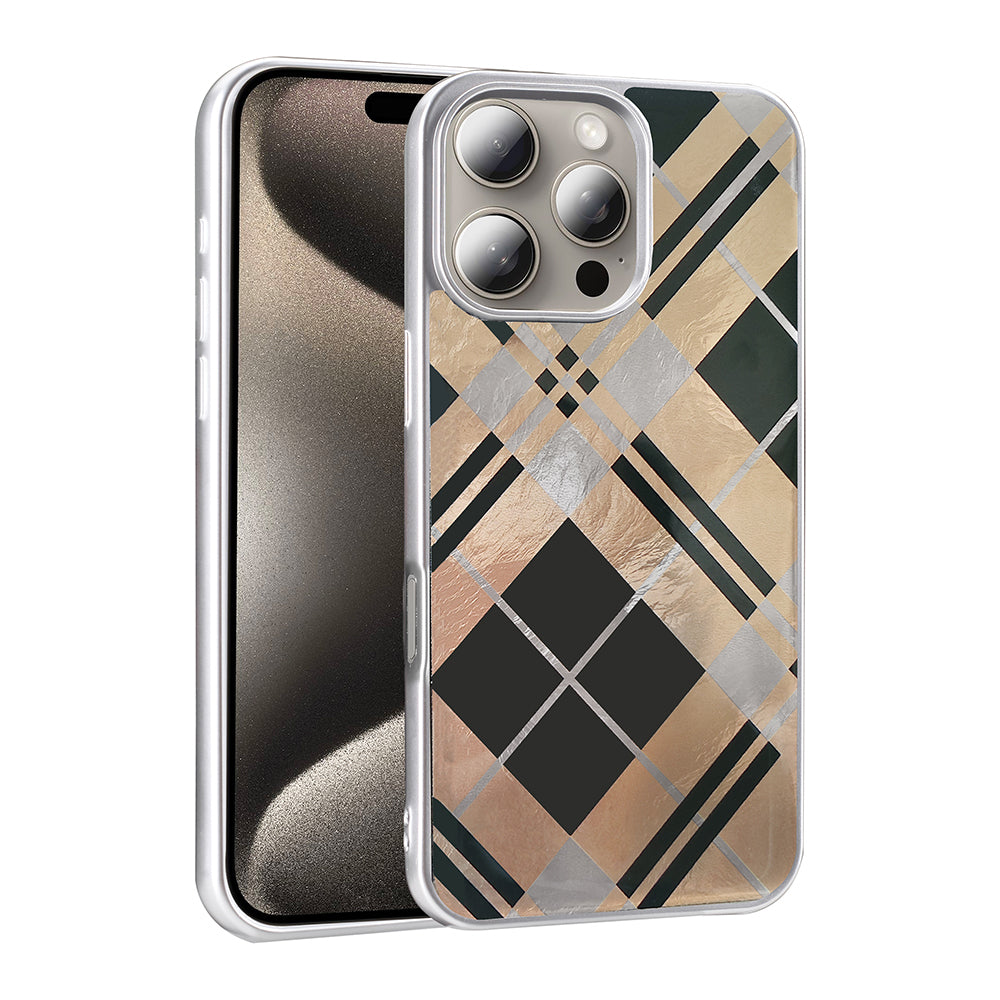 Apple iPhone 16 Pro Max Case Patterned Zore Mep Cover Gray Leopard