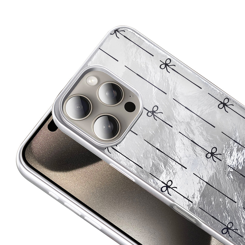 Apple iPhone 16 Pro Max Case Patterned Zore Mep Cover Gray Leopard