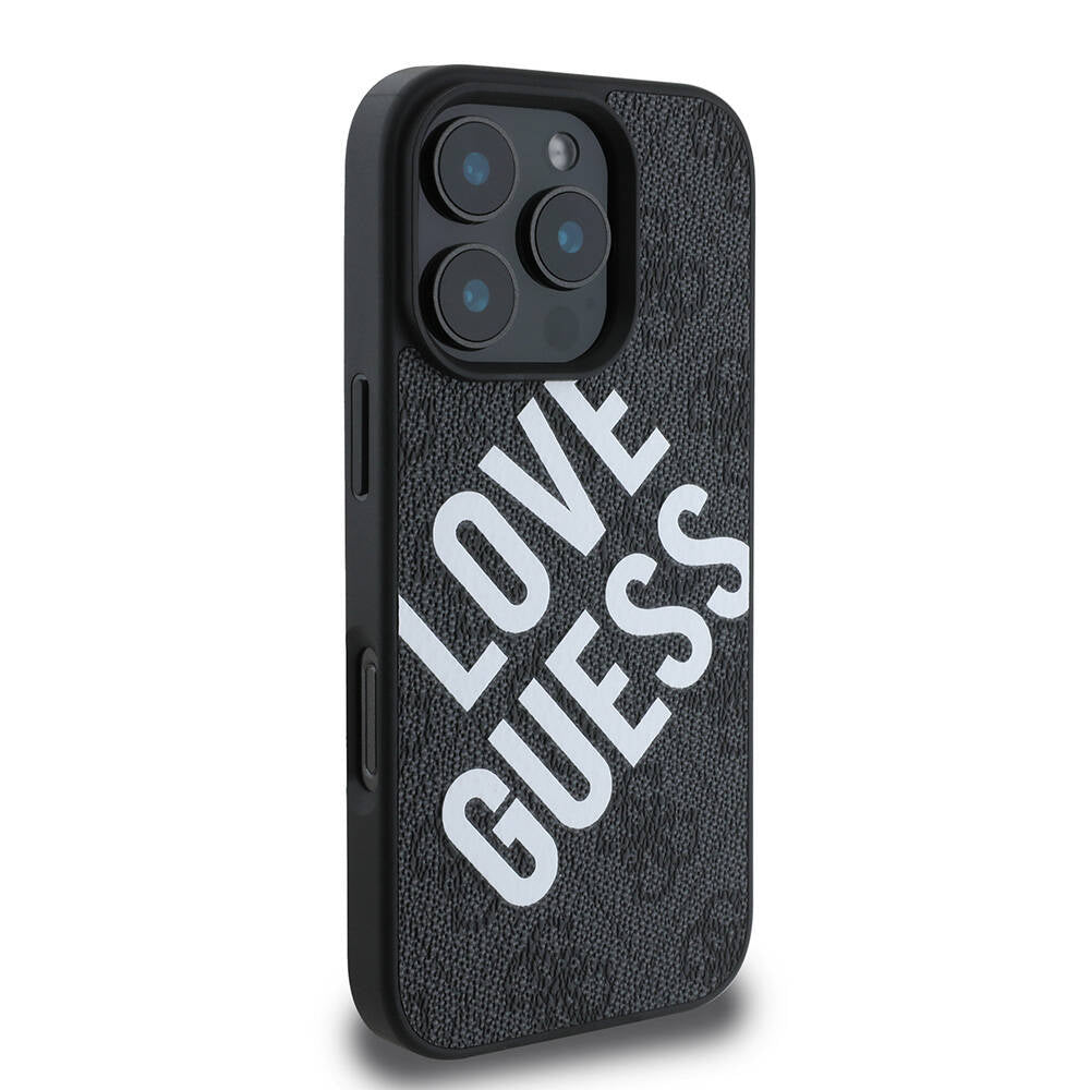 Apple iPhone 16 Pro Max Case Guess Original Licensed Big Love Guess Cover Brown