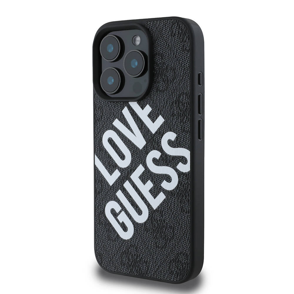 Apple iPhone 16 Pro Max Case Guess Original Licensed Big Love Guess Cover Brown