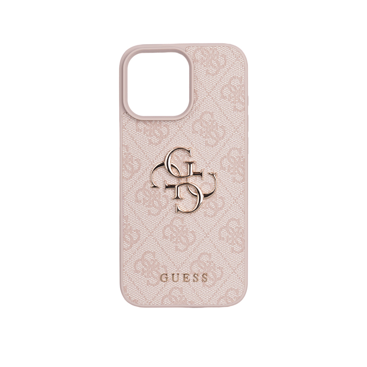 Apple iPhone 16 Pro Max Case Guess Original Licensed PU Leather 4G Large Metal Logo Crossbody Strap Cover Brown