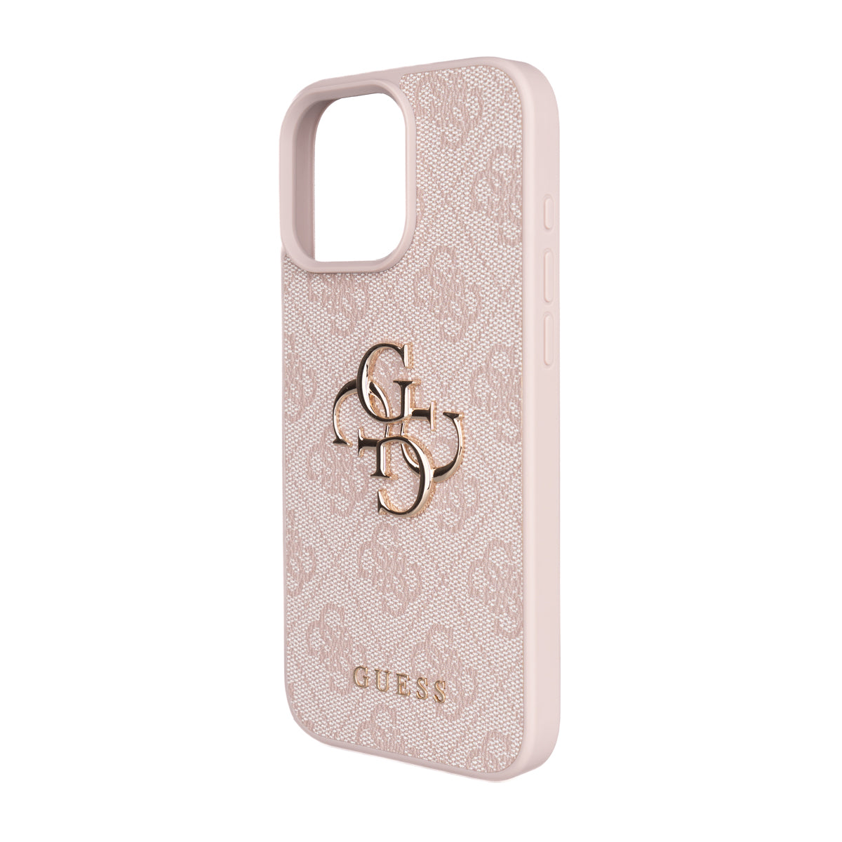 Apple iPhone 16 Pro Max Case Guess Original Licensed PU Leather 4G Large Metal Logo Crossbody Strap Cover Brown