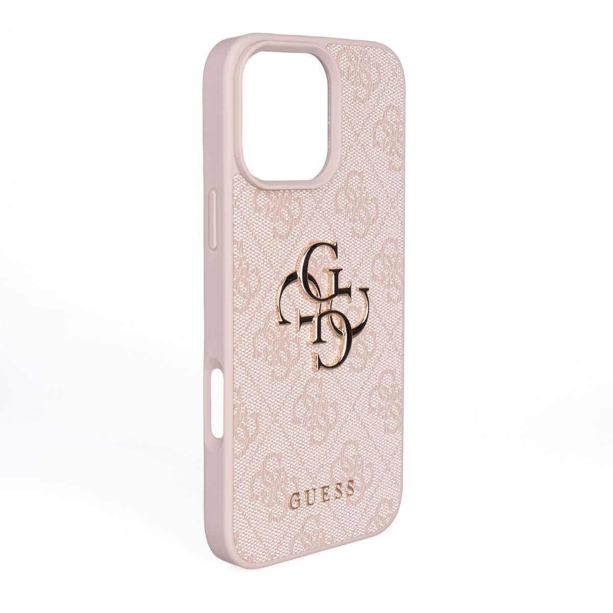 Apple iPhone 16 Pro Max Case Guess Original Licensed PU Leather 4G Large Metal Logo Crossbody Strap Cover Brown