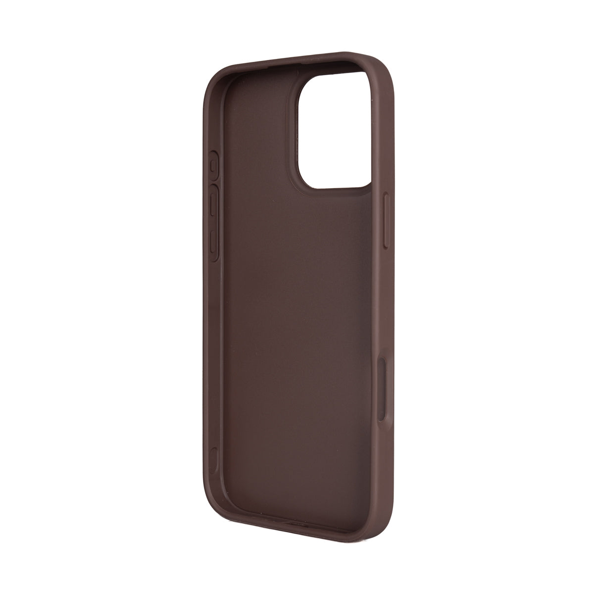 Apple iPhone 16 Pro Max Case Guess Original Licensed PU Leather 4G Large Metal Logo Crossbody Strap Cover Brown