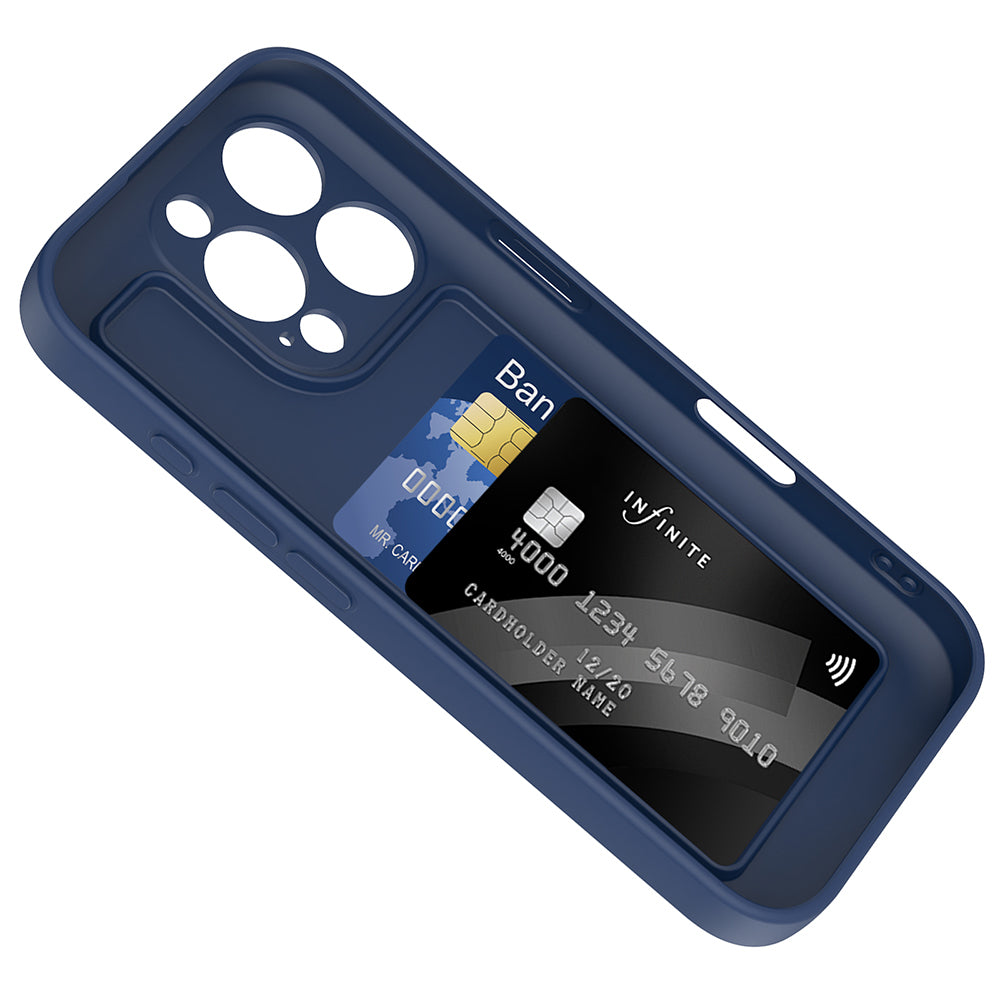 Apple iPhone 16 Pro Max Case Camera Protection Card Holder Zore Vitra Cover Black