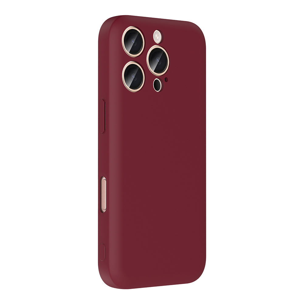 Apple iPhone 16 Pro Max Case with Camera Protection and Card Holder Zore Vitra Cover Pink