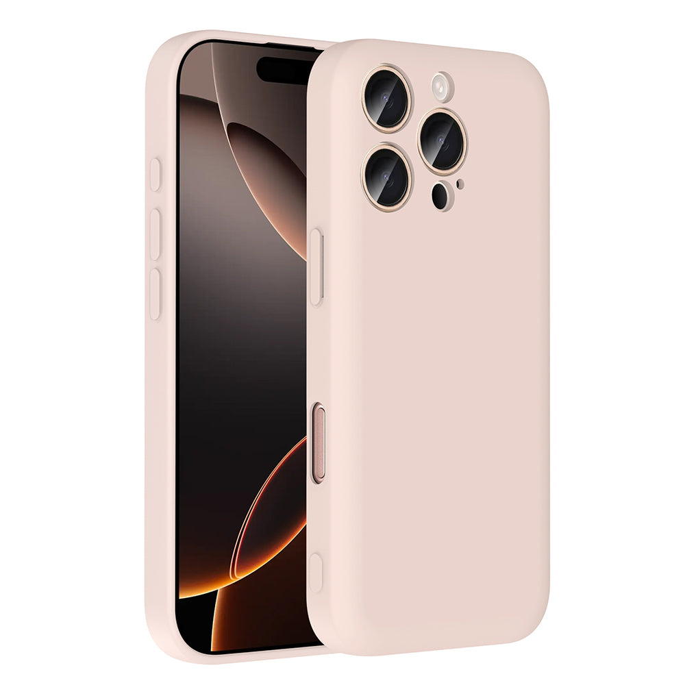 Apple iPhone 16 Pro Max Case with Camera Protection and Card Holder Zore Vitra Cover Pink