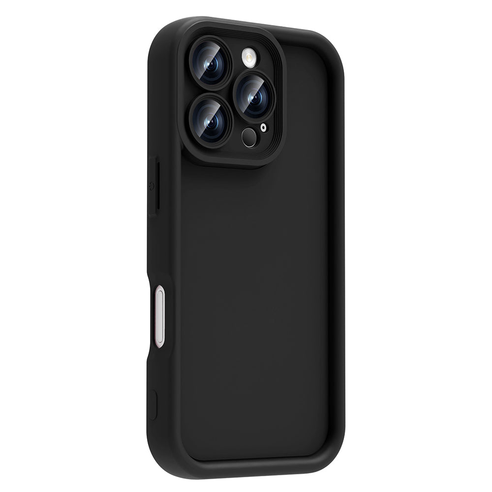 Apple iPhone 16 Pro Max Case Camera Protection Zore Pineapple Cover Black