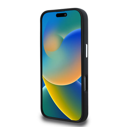 Apple iPhone 16 Pro Max Kılıf Karl Lagerfeld Orjinal Lisanslı Karl & Choupette Sketch Logo Sililkon Kapak Siyah