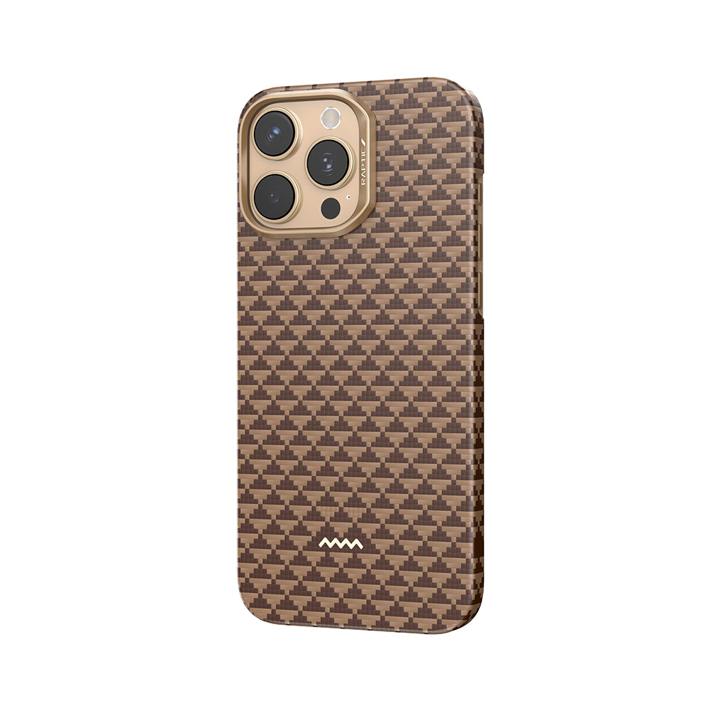 Apple iPhone 16 Pro Max Kılıf M-safe Şarj Özellikli Raptic Aramid Skin Origin Serisi Kapak Lacivert