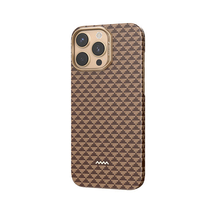 Apple iPhone 16 Pro Max Kılıf M-safe Şarj Özellikli Raptic Aramid Skin Origin Serisi Kapak Lacivert