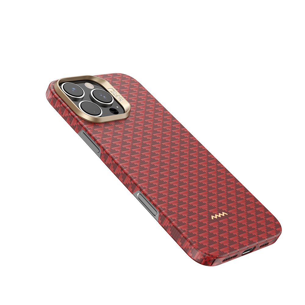Apple iPhone 16 Pro Max Kılıf M-safe Şarj Özellikli Raptic Aramid Skin Origin Serisi Kapak Lacivert