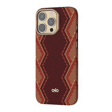 Apple iPhone 16 Pro Max Kılıf M-safe Şarj Özellikli Raptic Aramid Skin Bionic Serisi Kapak Kırmızı