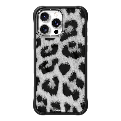 Apple iPhone 16 Pro Max Kılıf M-safe Şarj Özellikli Youngkit Leopard Serisi Kapak Siyah