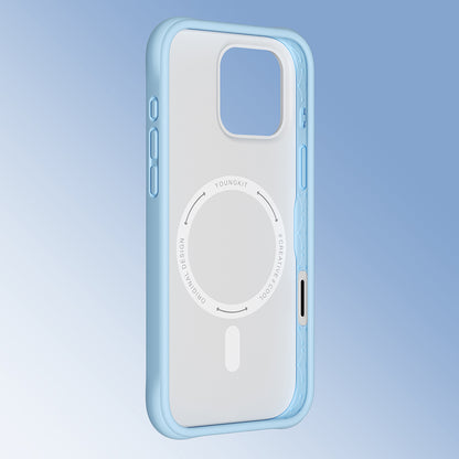 Apple iPhone 16 Pro Max Kılıf M-safe Şarj Özellikli Youngkit Macaroon Serisi Kapak Sarı