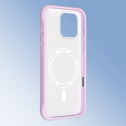 Apple iPhone 16 Pro Max Kılıf M-safe Şarj Özellikli Youngkit Macaroon Serisi Kapak Sarı