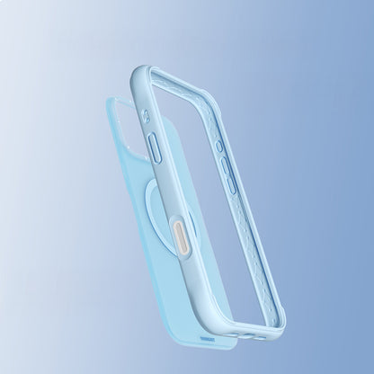 Apple iPhone 16 Pro Max Kılıf M-safe Şarj Özellikli Youngkit Macaroon Serisi Kapak Sarı